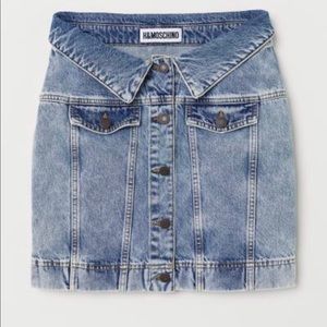 H&M x Moschino denim skirt
